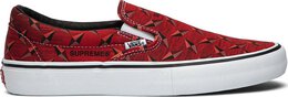 Vans: Красные кеды  Classic Slip On