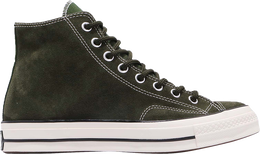 Converse: Зелёные кроссовки  Chuck 70 Hi