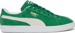 PUMA: Зелёные кроссовки  Suede