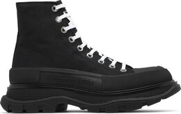 Alexander McQueen: Чёрные кроссовки  Tread Slick