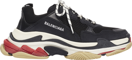 Balenciaga: Чёрные кроссовки  Triple S