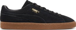 PUMA: Чёрные кроссовки  Suede