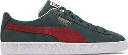 PUMA: Зелёные кроссовки  Suede Classic