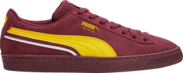 PUMA: Бордовые кроссовки  Suede