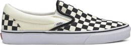 Vans: Белые кеды  Classic Slip On Checkerboard