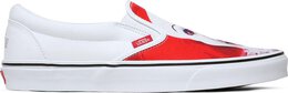 Vans: Белые кеды  Classic Slip On