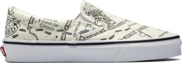 Vans: Белые кеды  Classic Slip On