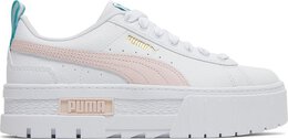 PUMA: Белые кроссовки Mayze