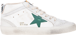 Golden Goose: Зелёные кроссовки  Mid Star