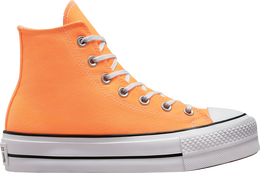 Converse: Оранжевые кроссовки  Chuck Taylor All Star Lift