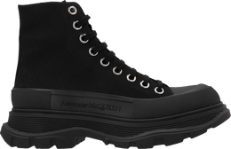 Alexander McQueen: Чёрные кроссовки  Tread Slick