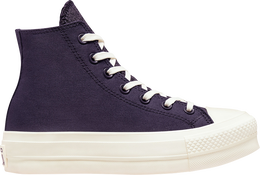 Converse: Фиолетовые кроссовки  Chuck Taylor All Star Lift