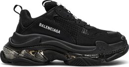 Balenciaga: Чёрные кроссовки  Triple S