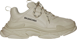 Balenciaga: Бежевые кроссовки  Triple S