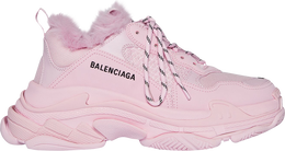 Balenciaga: Розовые кроссовки  Triple S