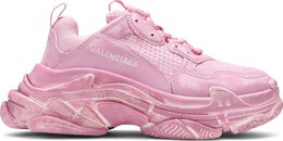 Balenciaga: Розовые кроссовки  Triple S