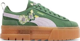 PUMA: Зелёные кроссовки  Mayze