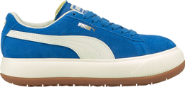 PUMA: Голубые кроссовки  Suede Mayu Up