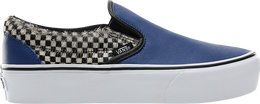 Vans: Синие кеды  Classic Slip On