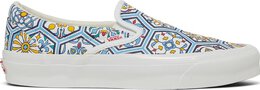 Vans: Голубые кеды  Classic Slip On