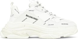 Balenciaga: Белые кроссовки  Triple S