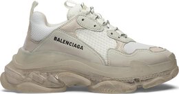 Balenciaga: Белые кроссовки  Triple S