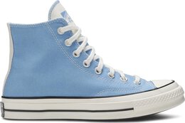 Converse: Голубые кроссовки  Chuck 70 Hi