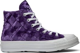 Converse: Фиолетовые кроссовки  Chuck 70 Hi