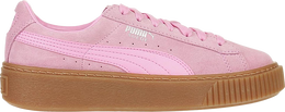 PUMA: Розовые кроссовки  Suede