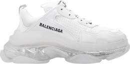 Balenciaga: Белые кроссовки  Triple S