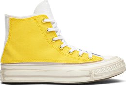 Converse: Жёлтые кроссовки  Chuck 70 Hi