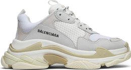 Balenciaga: Белые кроссовки  Triple S