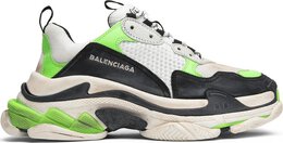 Balenciaga: Зелёные кроссовки  Triple S