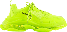 Balenciaga: Жёлтые кроссовки  Triple S