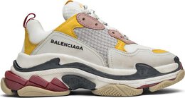 Balenciaga: Белые кроссовки  Triple S