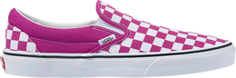 Vans: Красные кроссовки  Classic Slip On Checkerboard