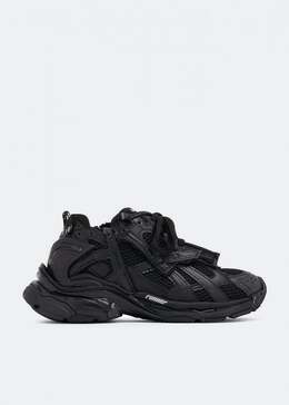 Balenciaga: Чёрные кроссовки  Runner