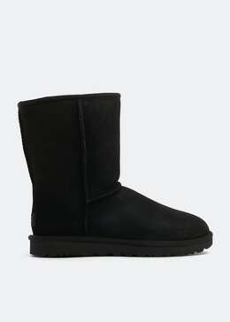 UGG: Чёрные угги  Classic Short II