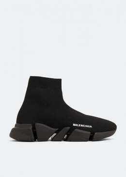 Balenciaga: Чёрные кроссовки  Speed.2