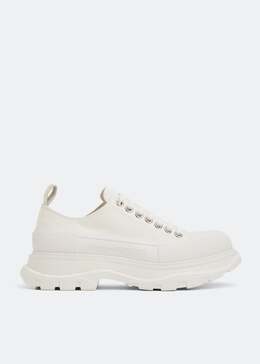 Alexander McQueen: Белые кроссовки  Tread Slick