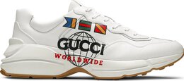 Gucci: Белые кроссовки  Rhyton