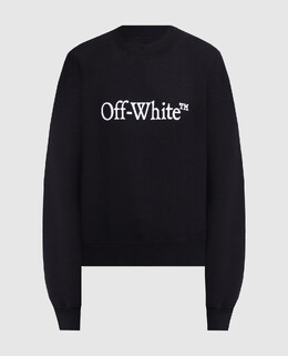 Off-White: Чёрный свитшот