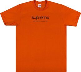 Supreme: Оранжевая футболка  Shop