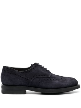 Santoni: Голубые туфли 