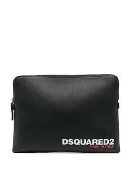 Dsquared2: Клатч с принтом