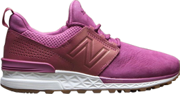 New Balance: Розовые кроссовки  574