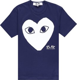 Comme Des Garçons Play: Синяя футболка  Heart