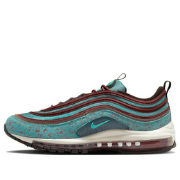 Nike: Зелёные кроссовки Air Max 97