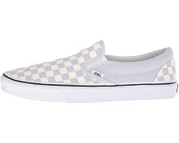 Vans: Серые кроссовки Classic Slip On