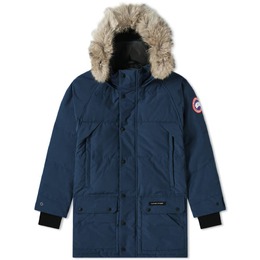 Canada Goose: Синий пуховик